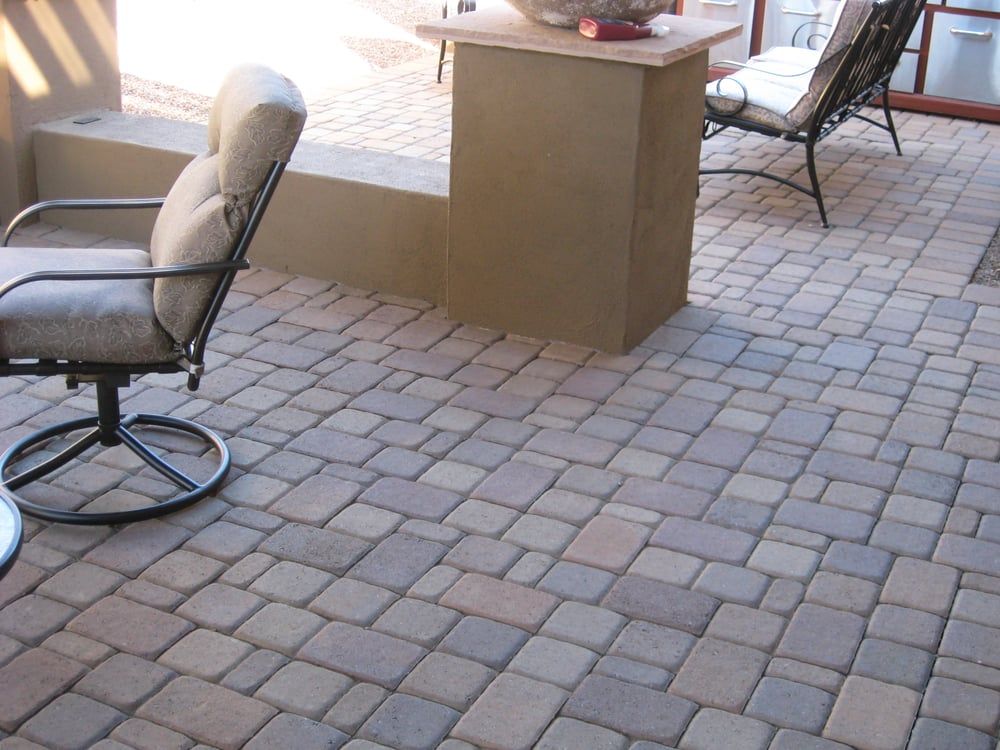 Floor Bricks in the  Balcony — Phoenix, AZ — Building Block Masonry