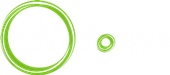 Green concentric circles logo.