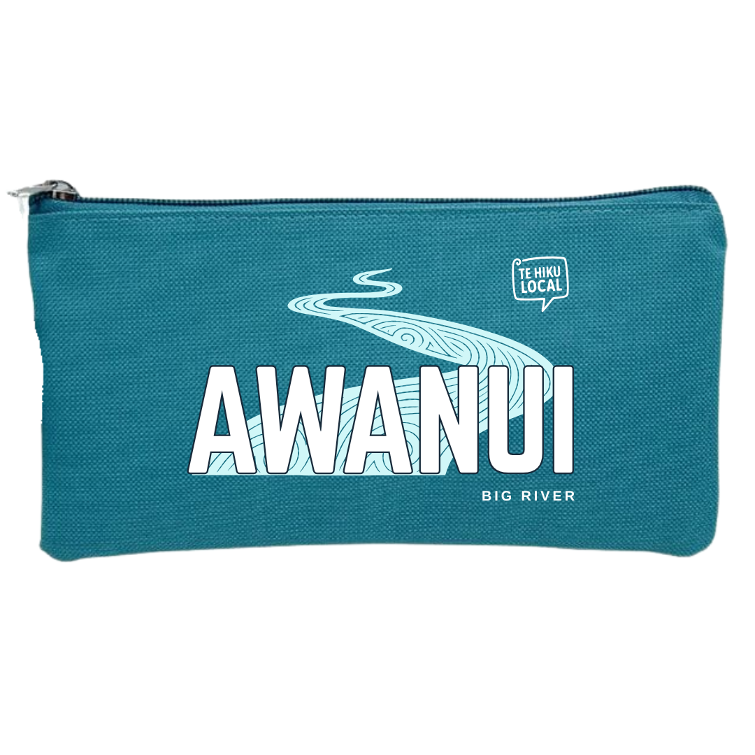 Teal pouch with