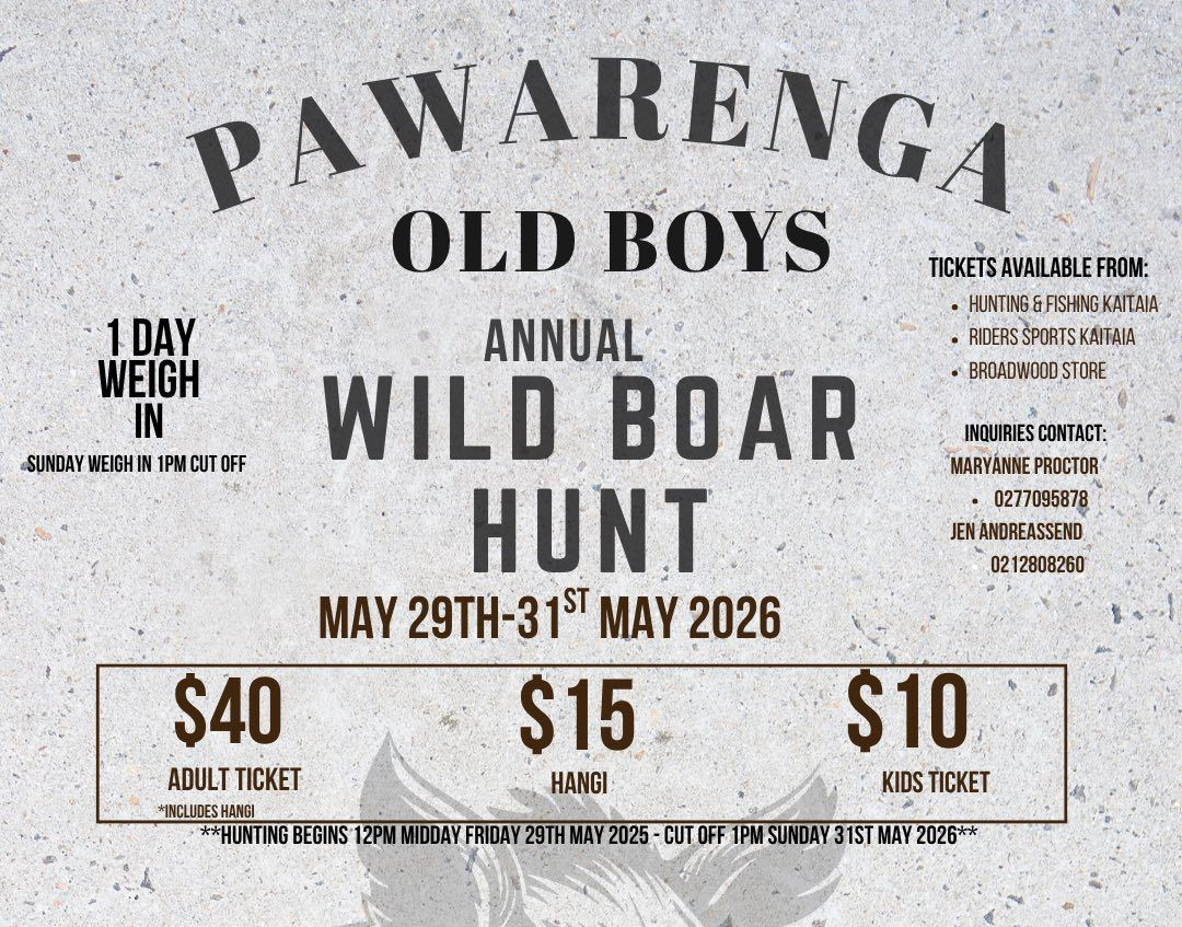 Pawarenga Annual Boar Hunt