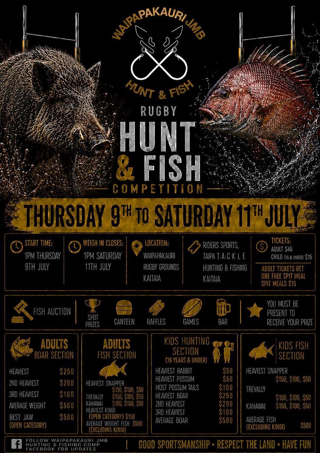 Waipapakauri Hunt and Fish Competition