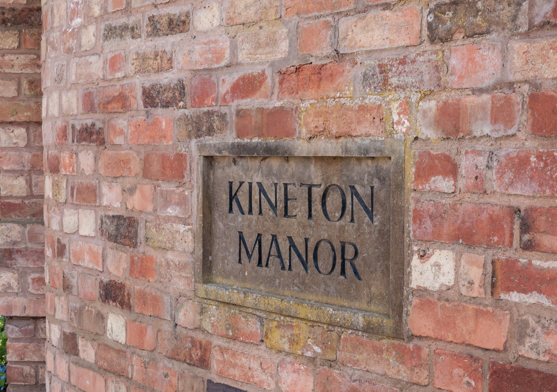 The sign board of Kineton Manor Nursing Home