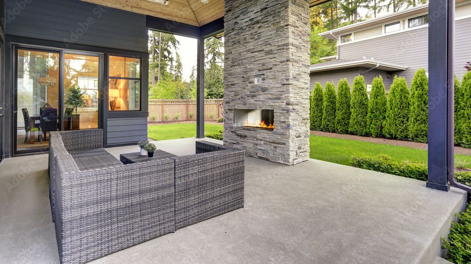 concrete patio