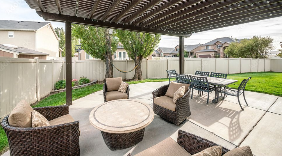 concrete patio