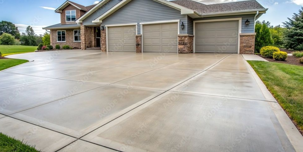 concrete driveway