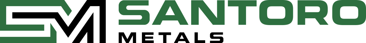 Logo of Santoro Metals. The logo is green and black.