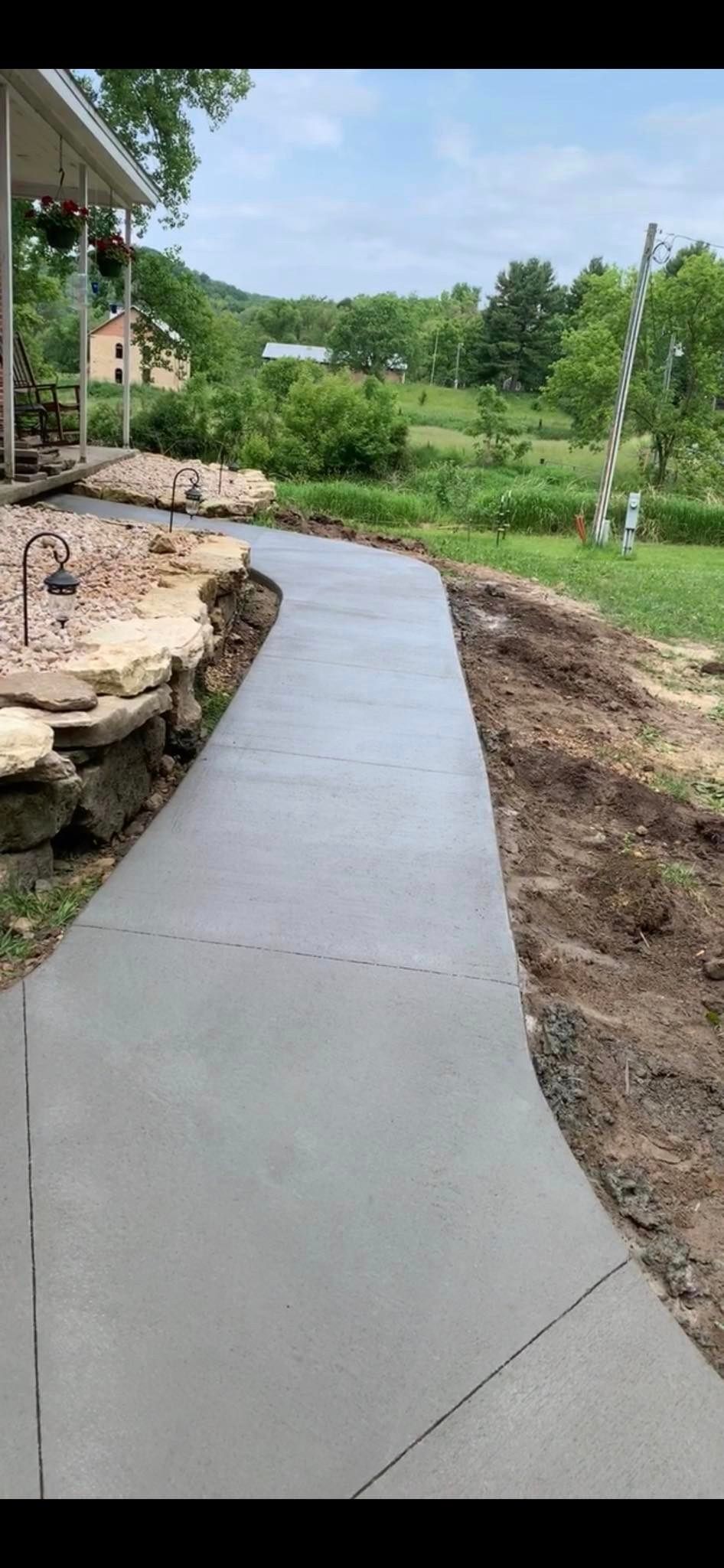 Mini Concrete Walkway | Caledonia, MN | High Standards Concrete LLC