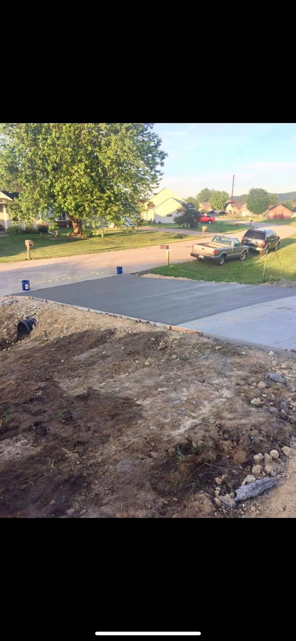 Dirt Road Next To A Concrete Driveway | Caledonia, MN | High Standards Concrete LLC