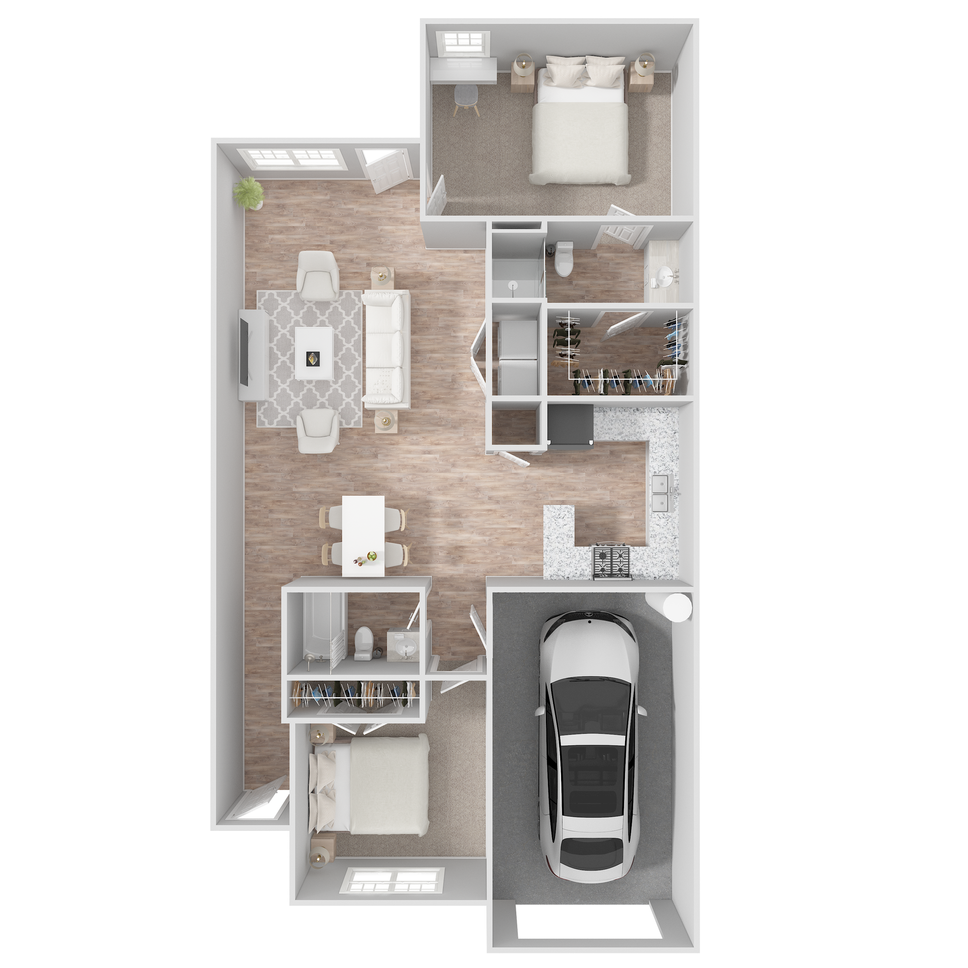 2 Bed, 2 Bath