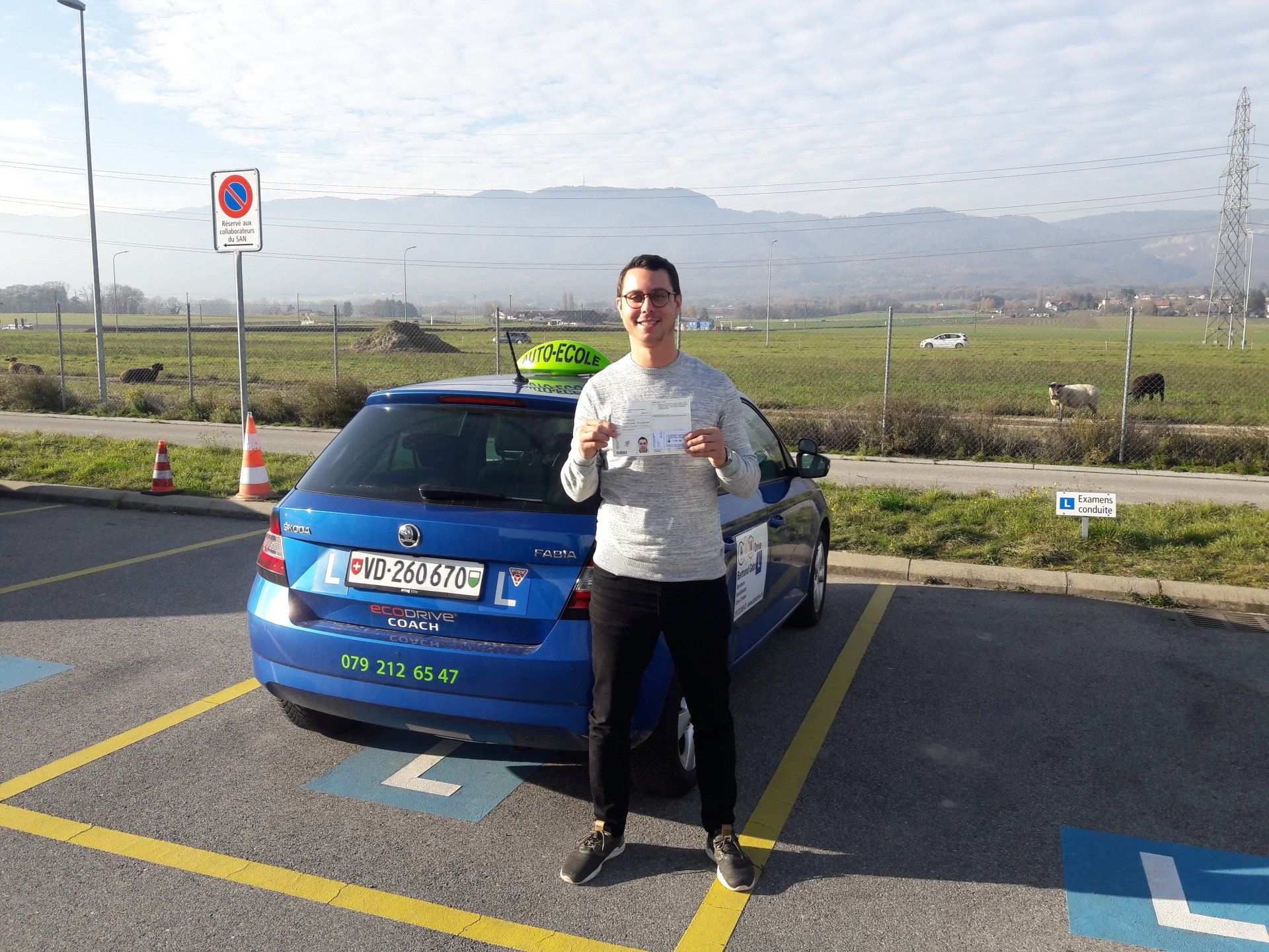Eleve ABM drive Rolle ayant réussi son permis
