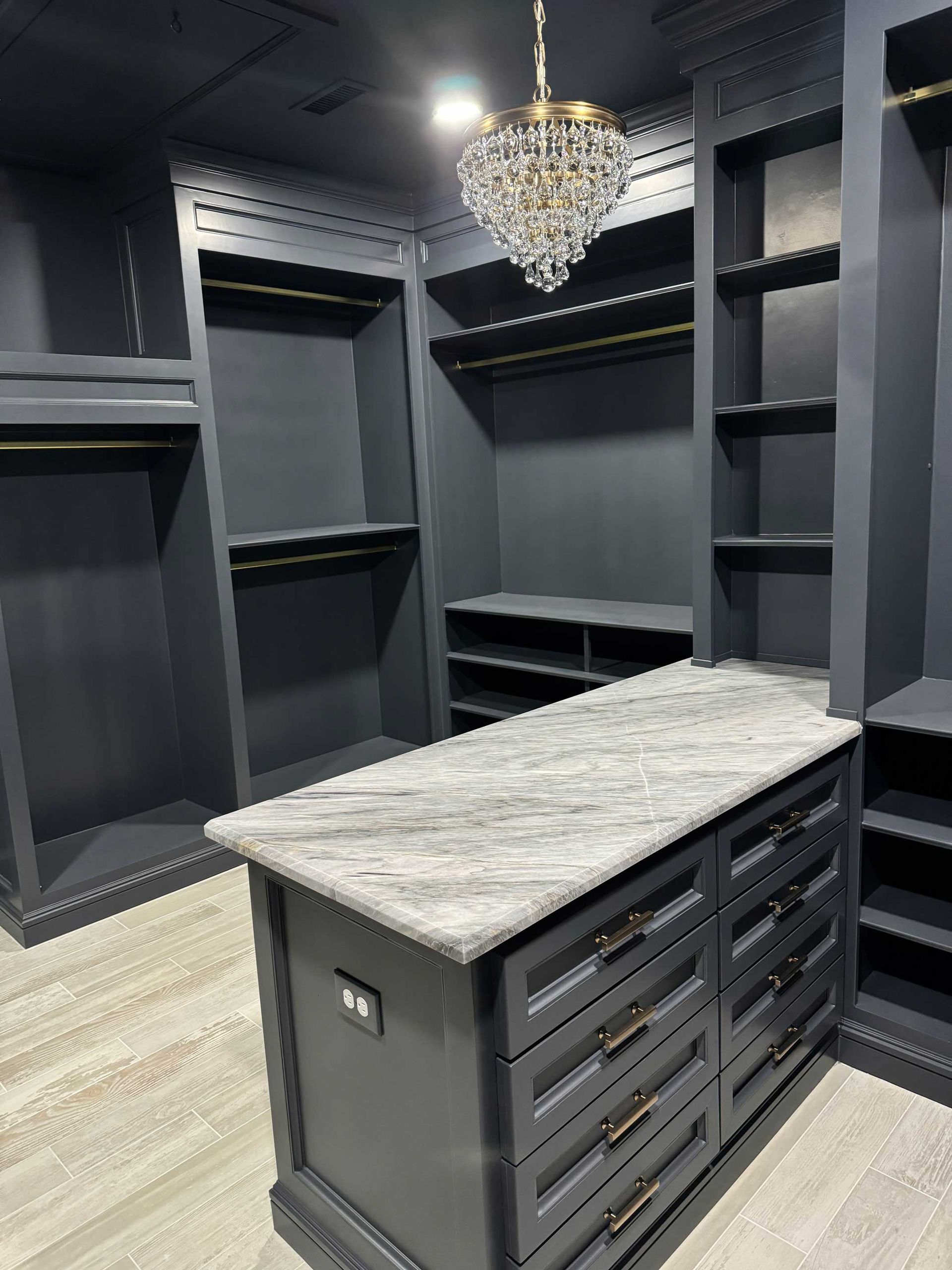 Luxury Gray Walk-In Closet — Wilmington, DE — PW Construction, LLC