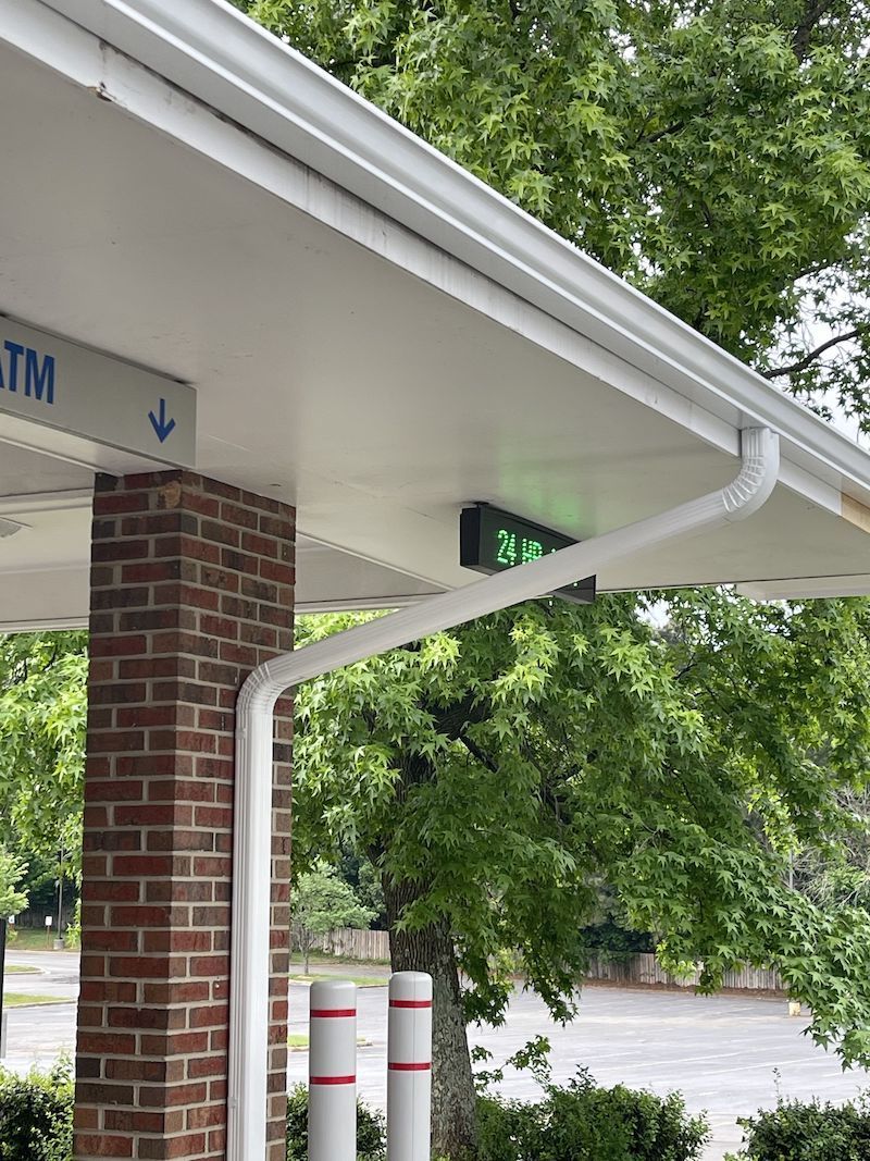 White Gutter Installed — Liberty, SC — Premier Seamless Gutters