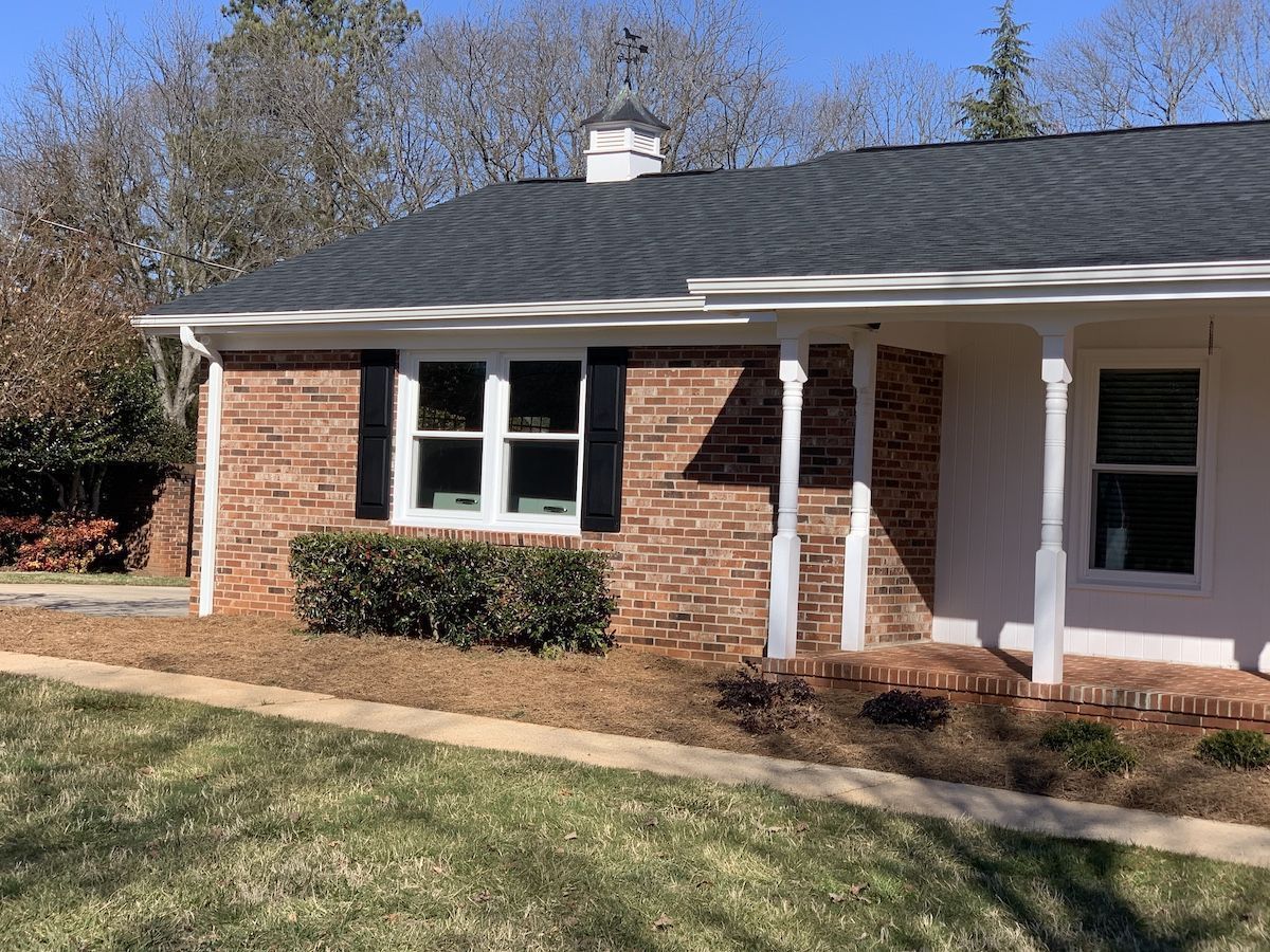 Small House With White Gutter — Liberty, SC — Premier Seamless Gutters
