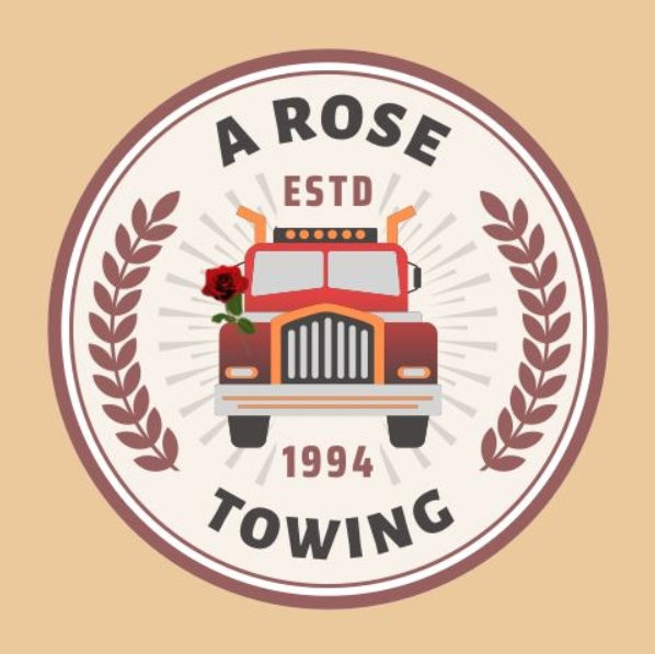 A logo for a towing company called a rose