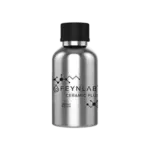 Silver bottle of Feynlab Ceramic Plus detailing product with black cap.