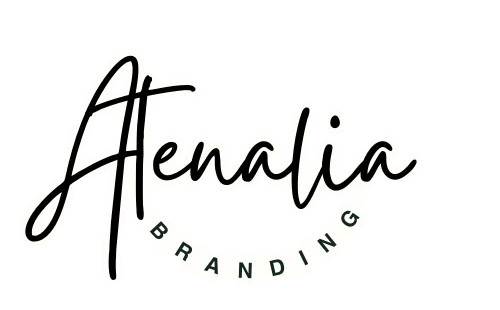 Atenalia Branding logo in black script, with the word