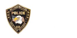 A homewood police badge with an eagle on it