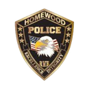 A homewood police badge with an eagle on it