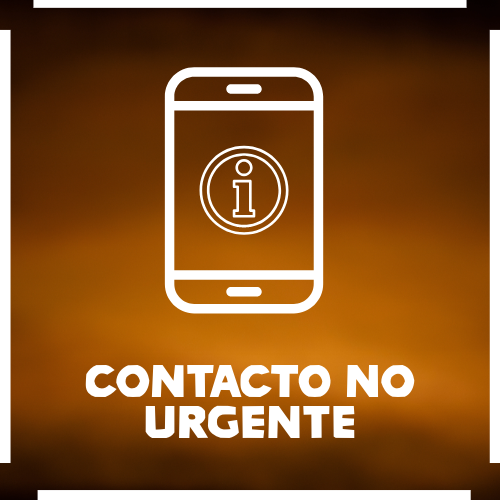 A non-emergency call icon with a cell phone on a red background.