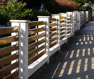 Stucco Custom Fence — Virginia Beach, VA — Fences & Decks by Dan