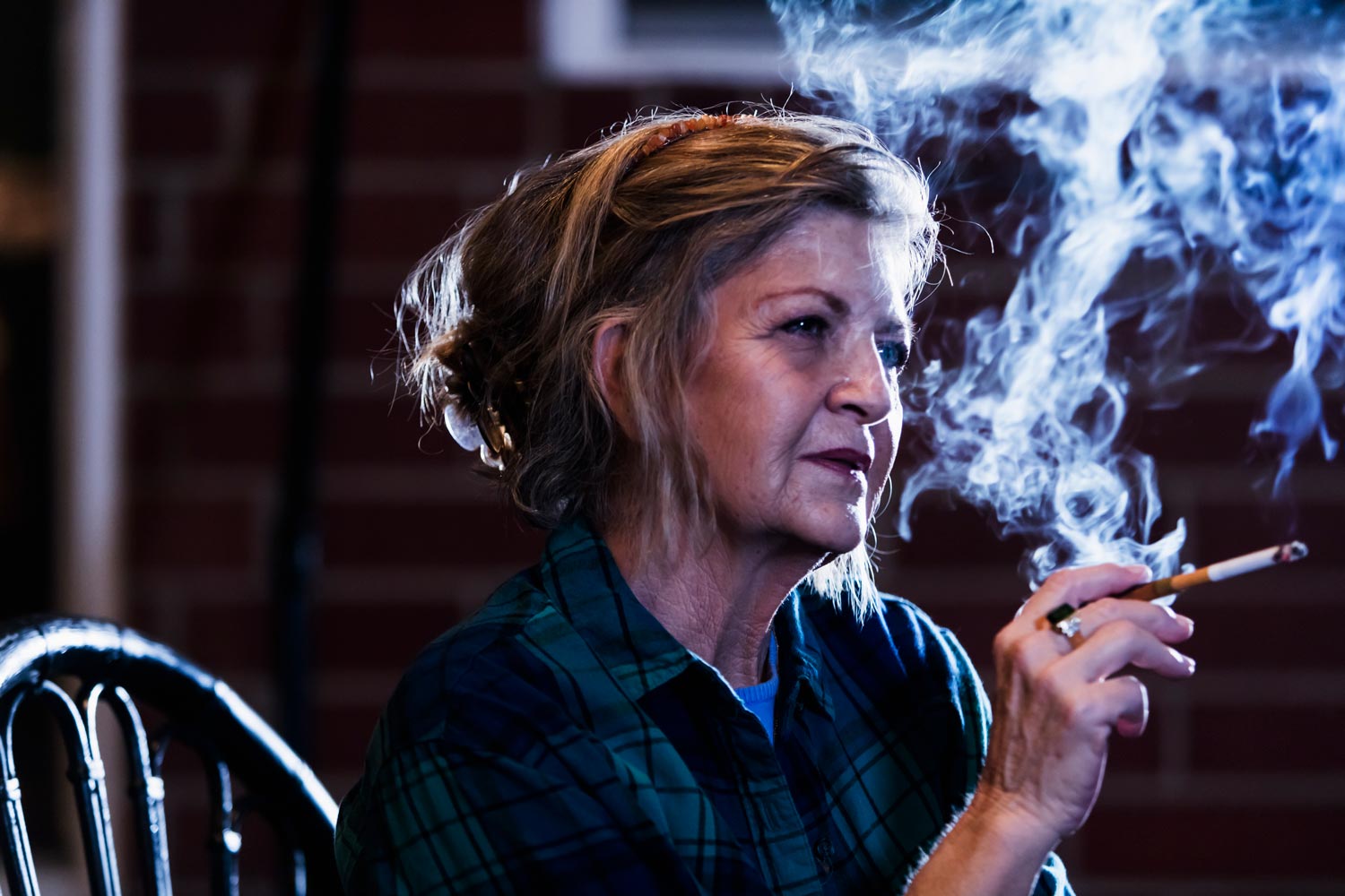 Senior Taking a Cigarette — Hattiesburg, MS — Oak Arbor