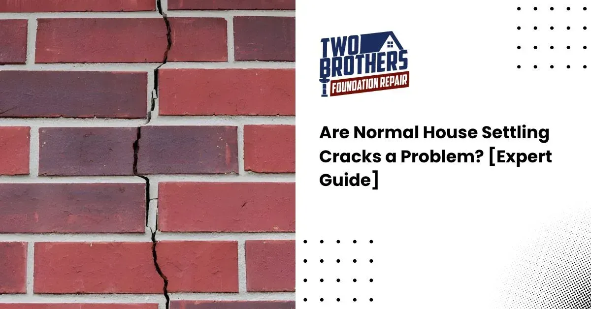Are Normal House Settling Cracks a Problem, twobrosfoundationrepair