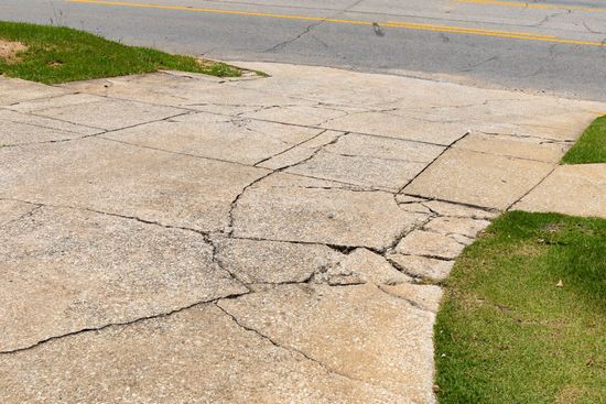 Cracked Driveway