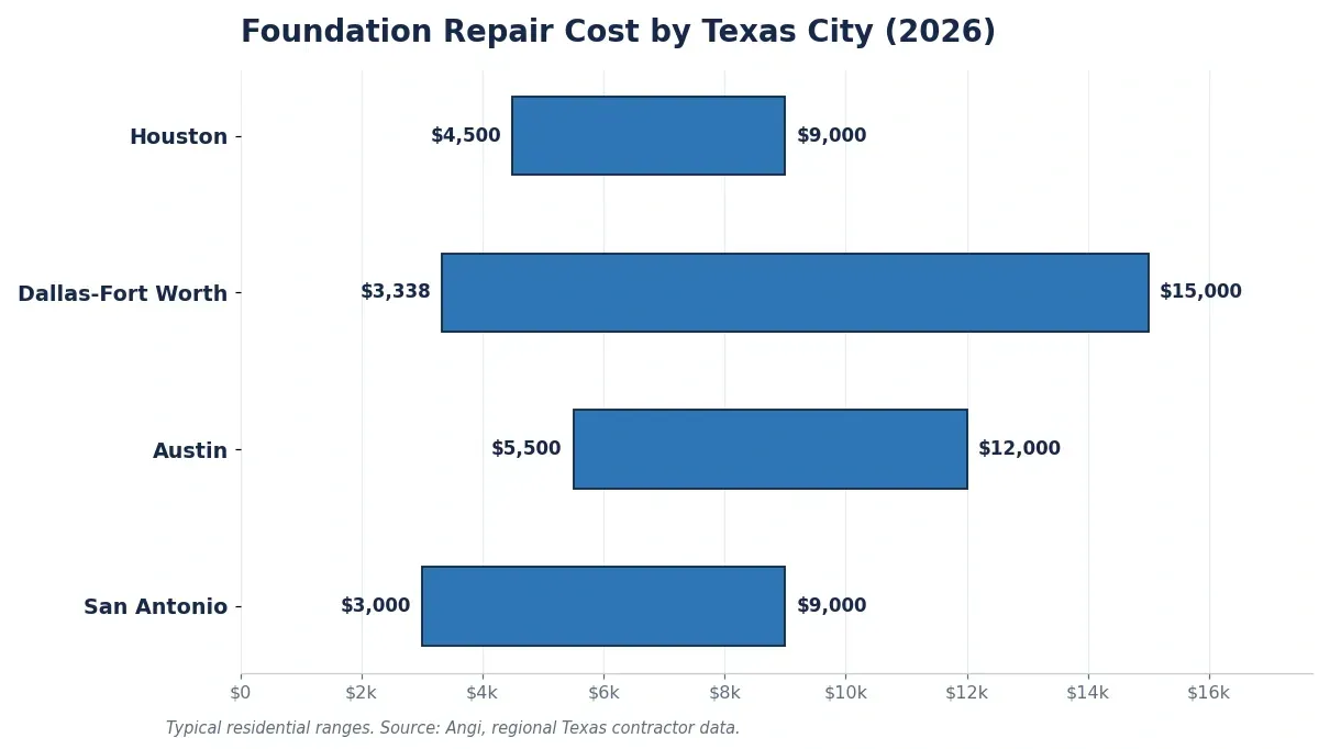 How Much Does Foundation Repair Cost in Texas? (2025 Data)