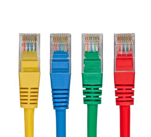 Colored network cable wires