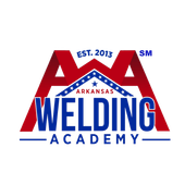 A logo for a welding academy in arkansas