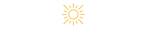 A yellow bruin solar icon of a sun with rays coming out of it on a white background.