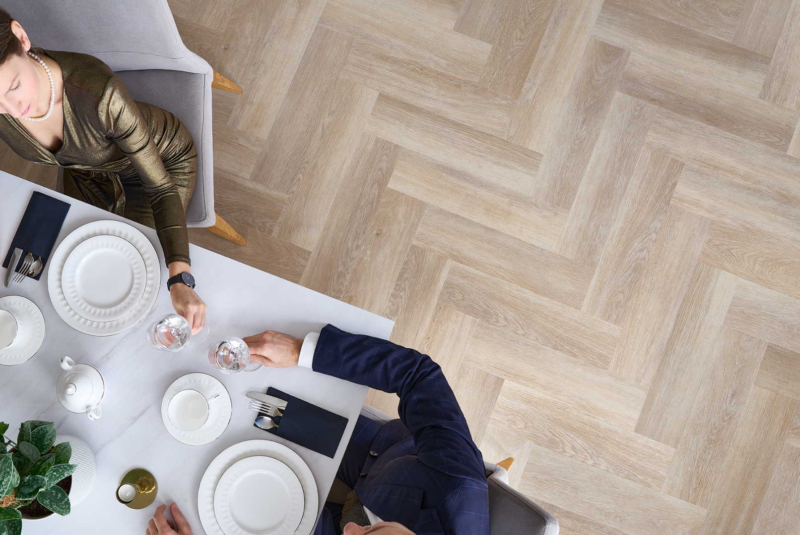 Floormatch.nl  Vinyl vloer Arbiton Amaron Herringbone Stamford eik 5mm-0-55 mm