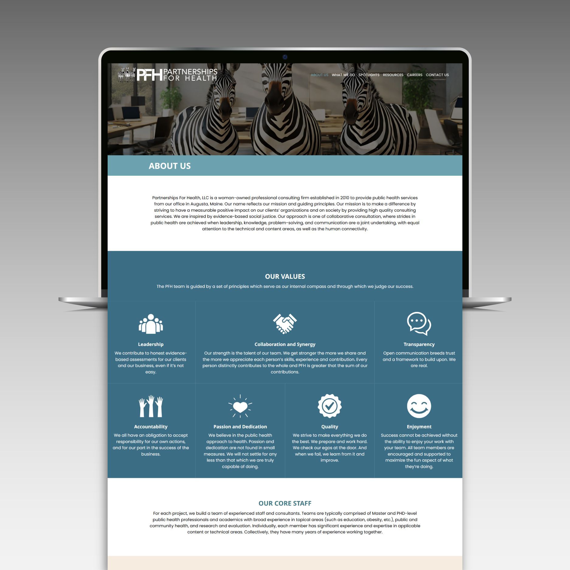 Partnerships For Health  website