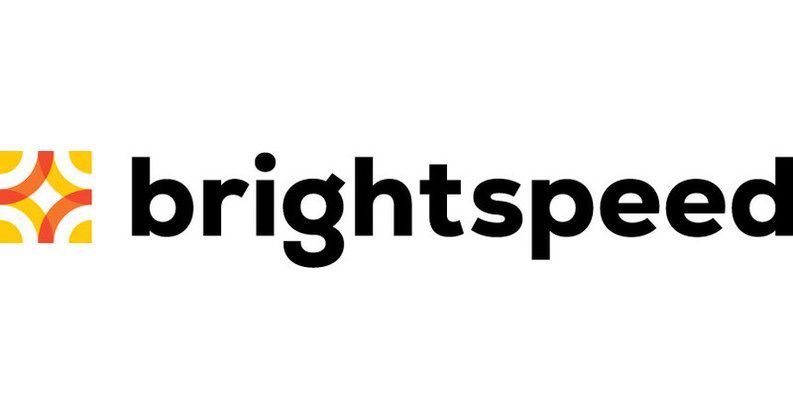 The brightspeed logo is black and yellow with a star in the middle.