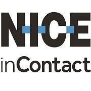 The logo for nice in contact is black and blue on a white background.
