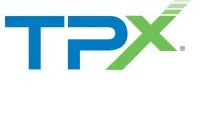 The tpx logo is blue and green on a white background.