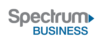 The spectrum business logo is blue and gray on a white background.