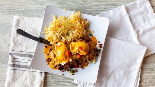 Hash Browns and Ketchup - Round Lake, IL - Eggspress Cafe