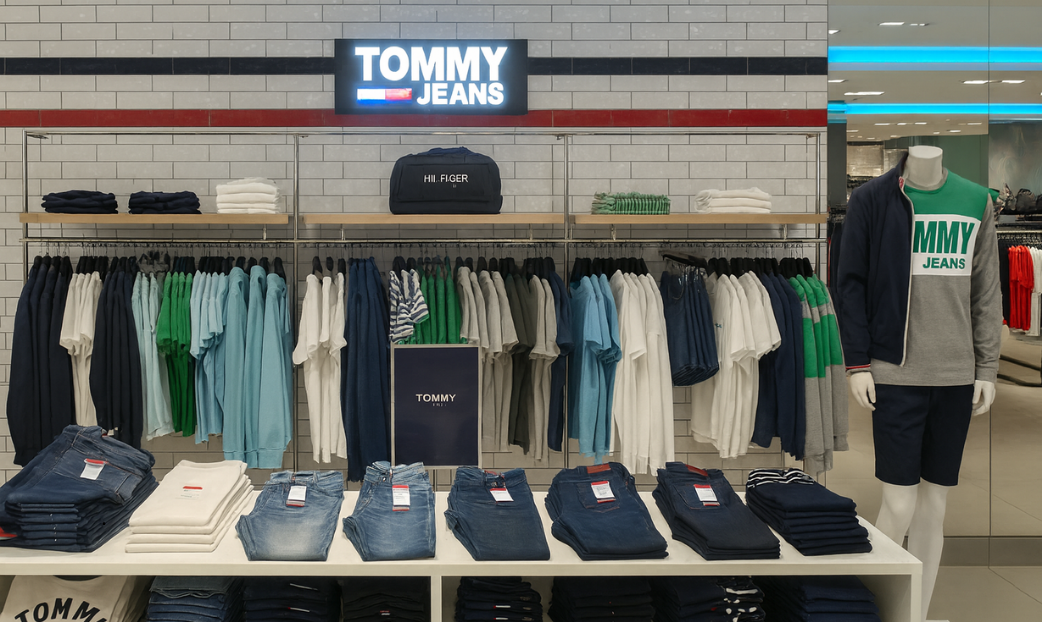 Designing and installing shop displays - Tommy Jeans