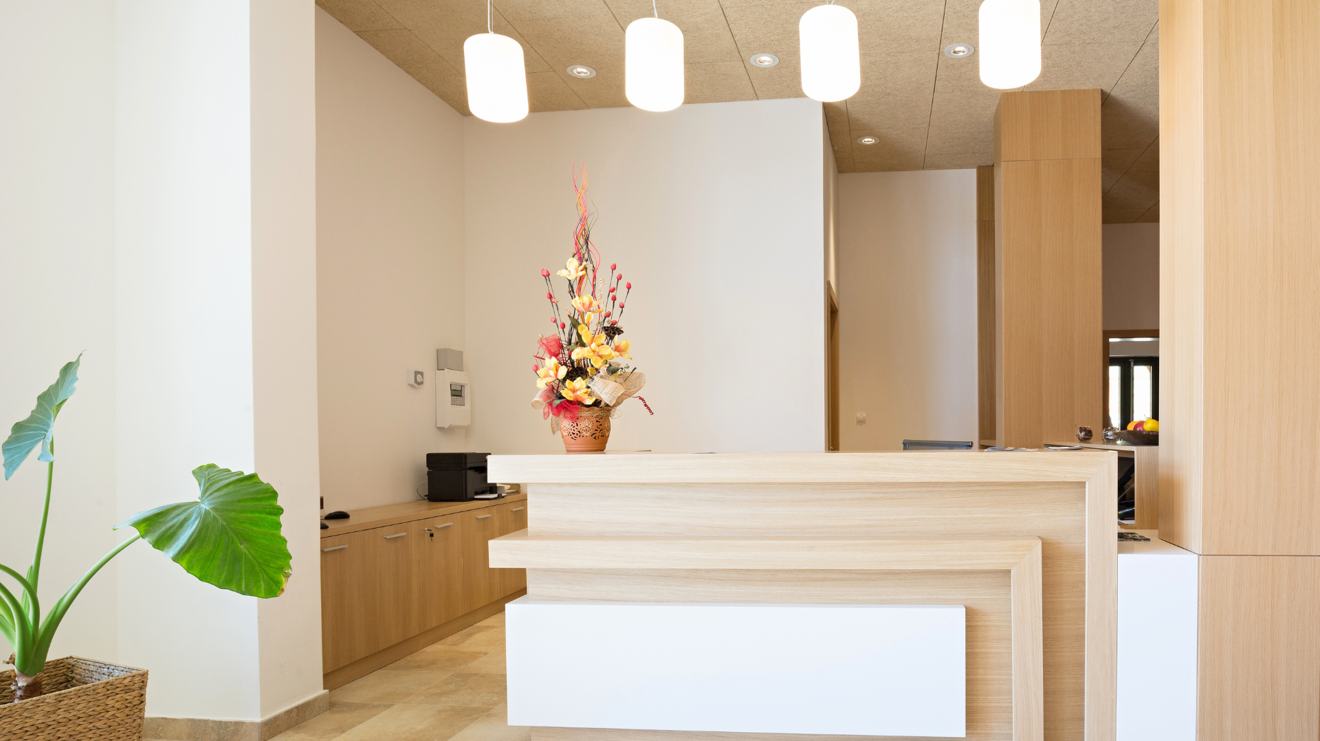 Neutral colours in bespoke commercial joinery
