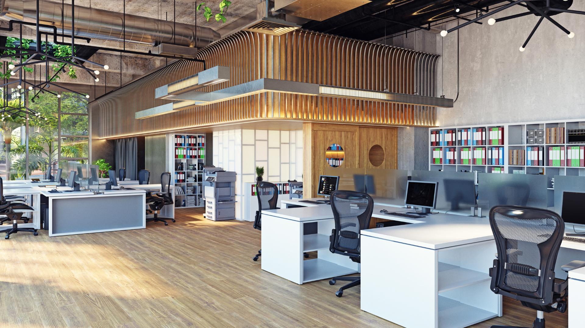 Innovative commercial joinery in office