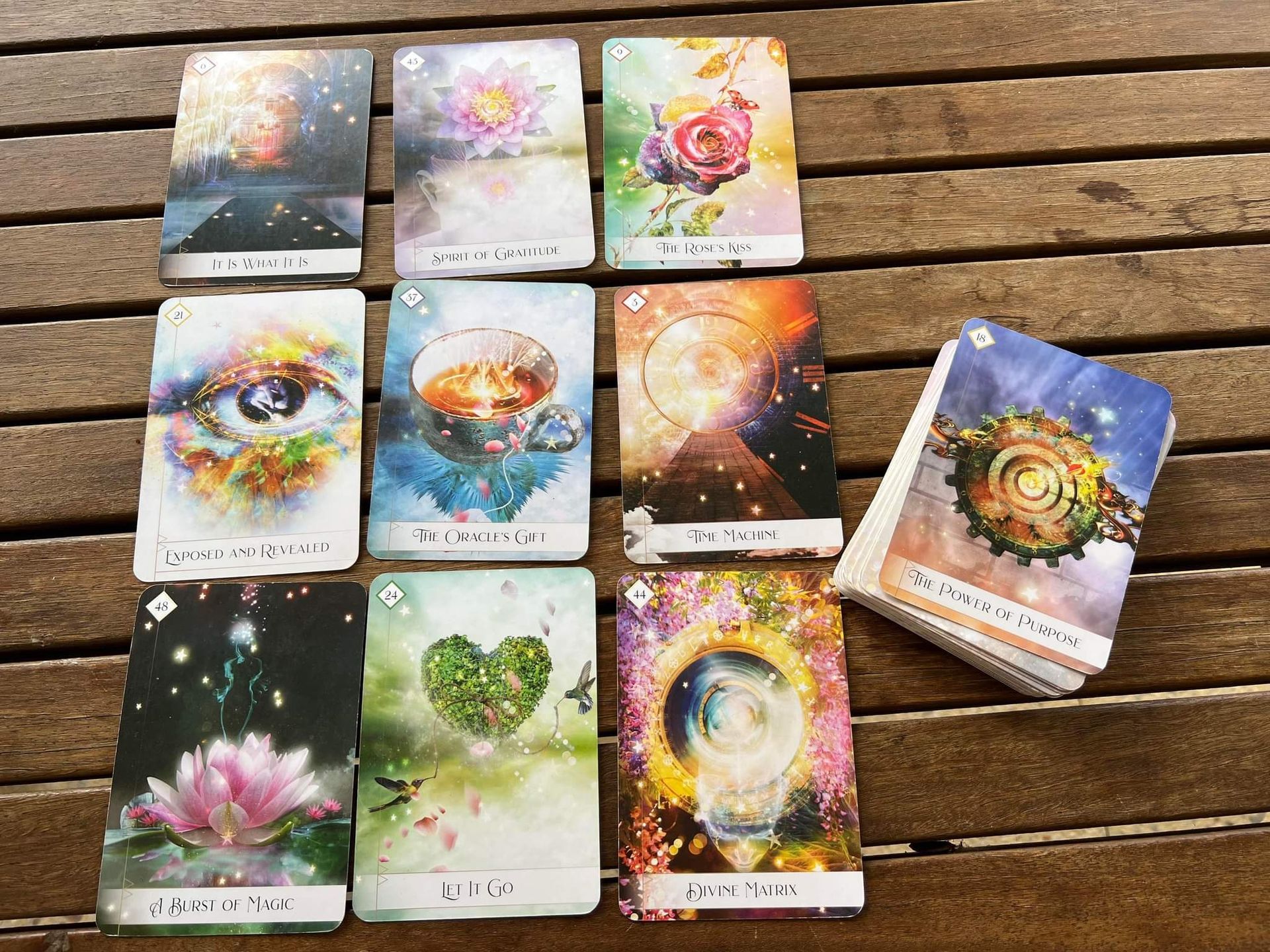 Oracle card reading 9 spread