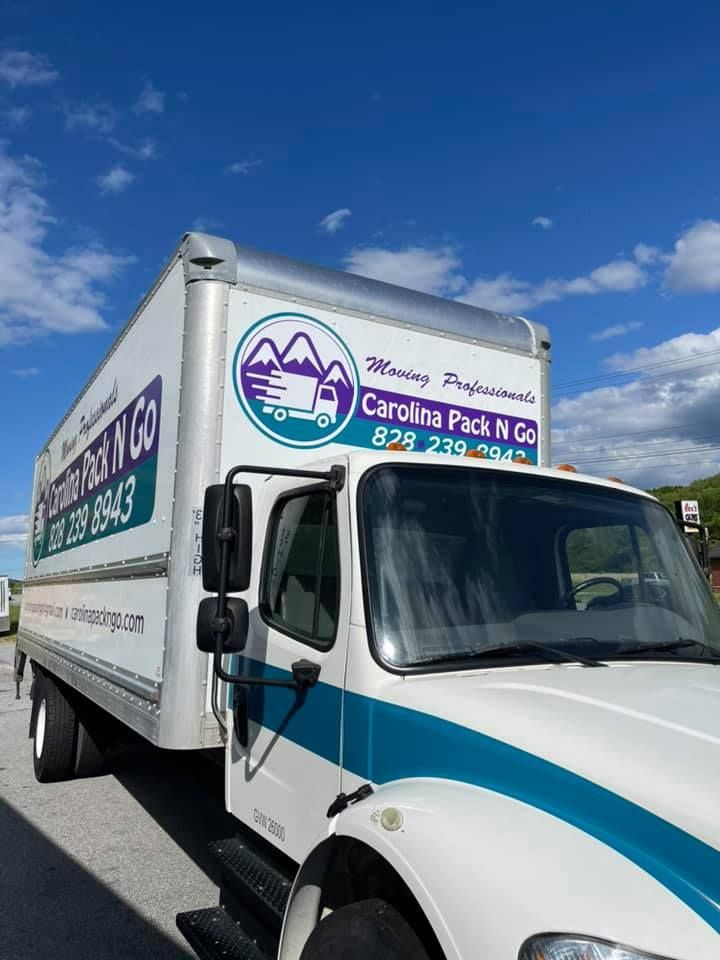 Box truck with company logo