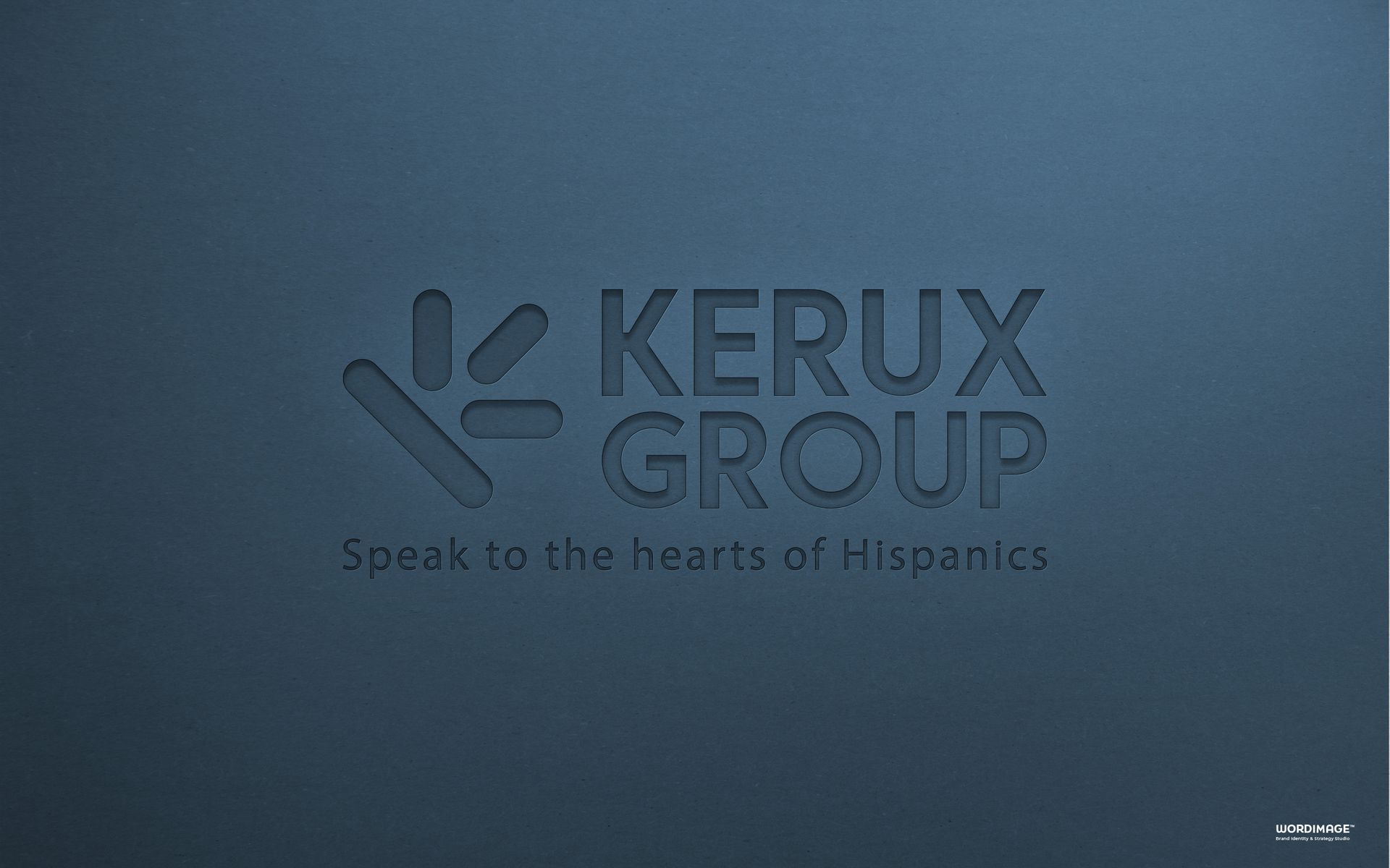 The logo for kerux group speaks to the hearts of hispanics