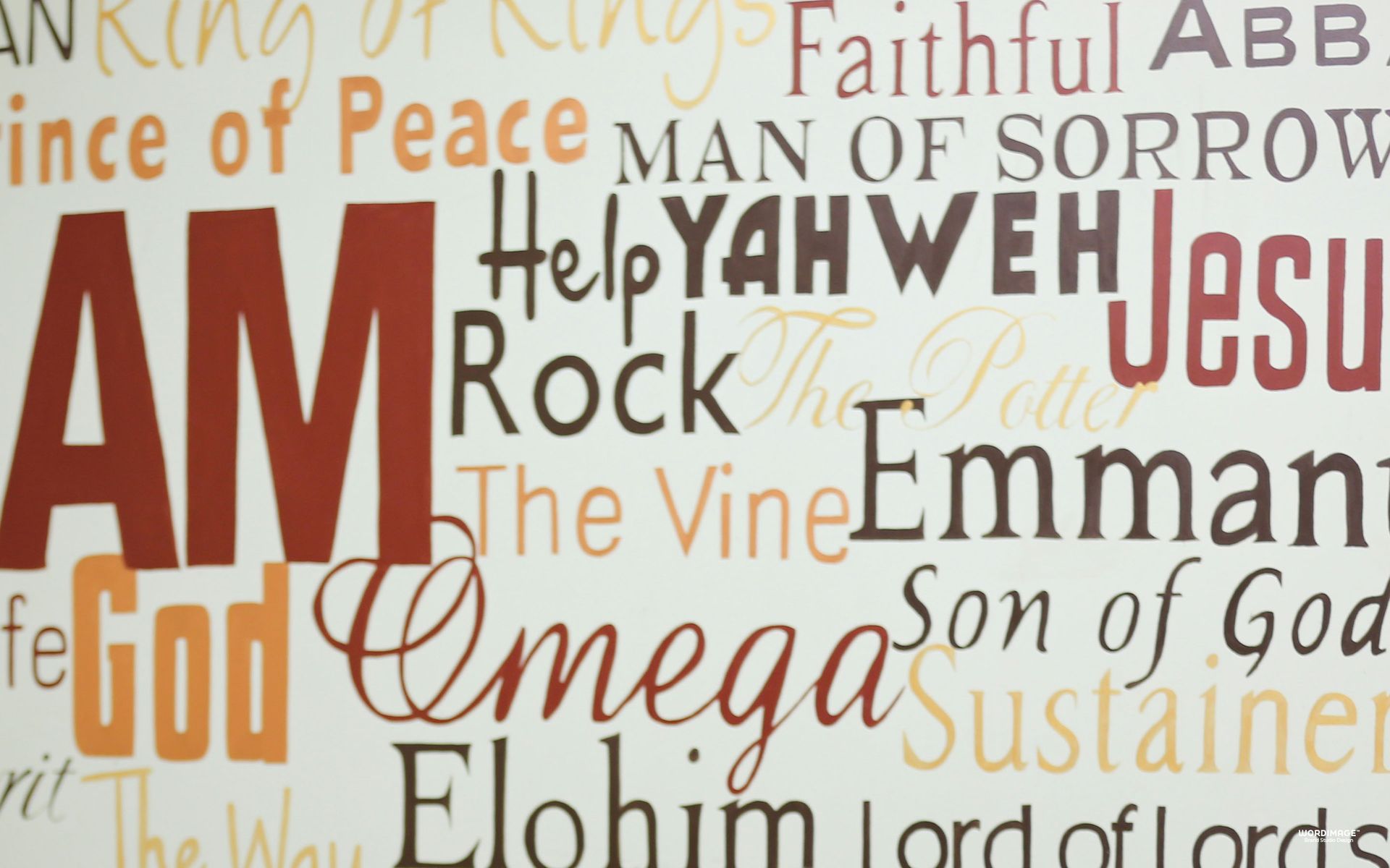 The word jesus is on a white background