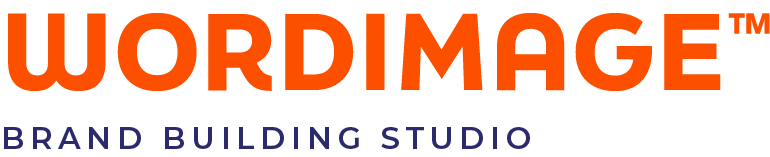 The word image brand studio design is on a white background