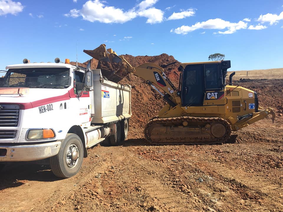 Excavator Loading Dumper Truck Tipper In Sand Pit - Earthmoving in Toowoomba QLD