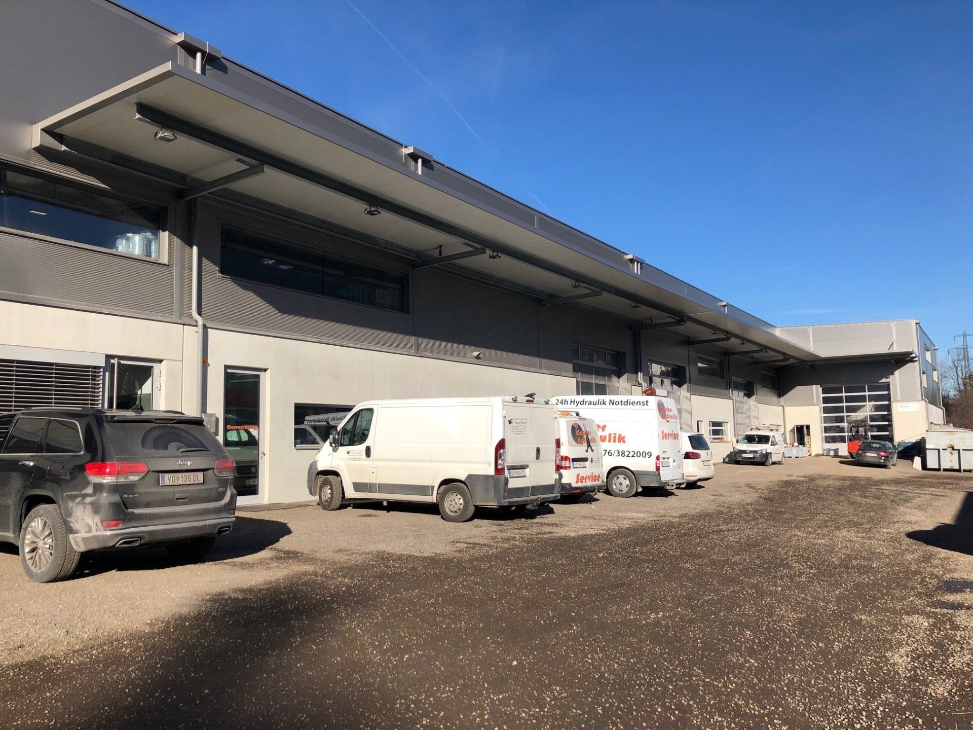 Hallenbau Pfeiffer, Bauplanung, Industriebetrieb