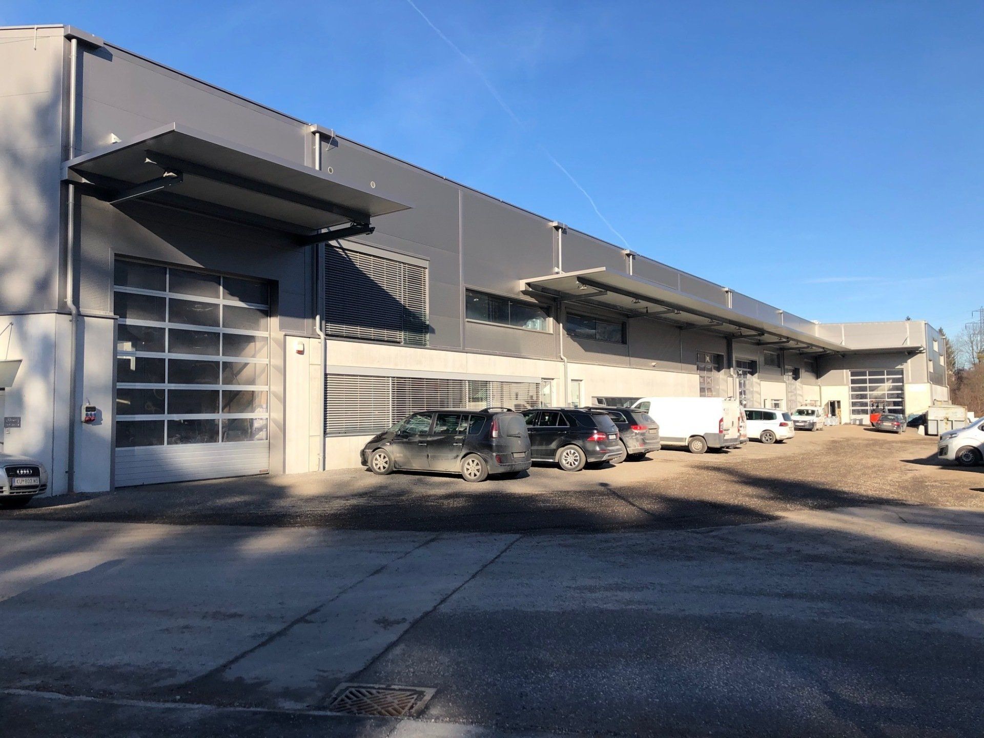 Hallenbau Pfeiffer, Bauplanung, Industriebetrieb