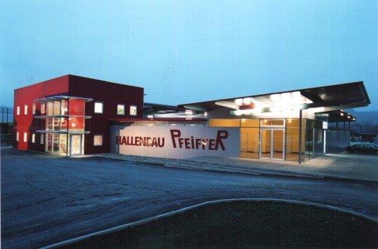 Hallenbau Pfeiffer, Bauplanung